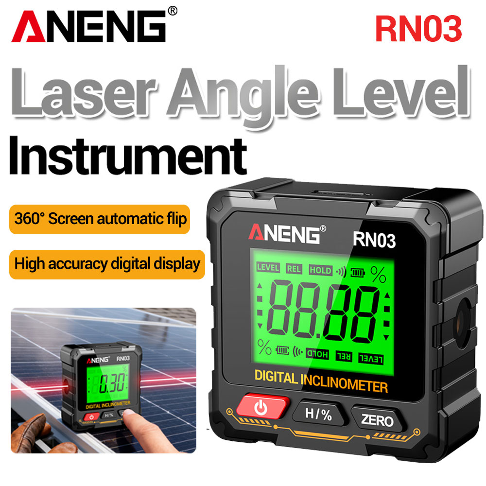 Industrial Laser Alignment - Goniometro Digitale Laser, Inclinometro con Livella