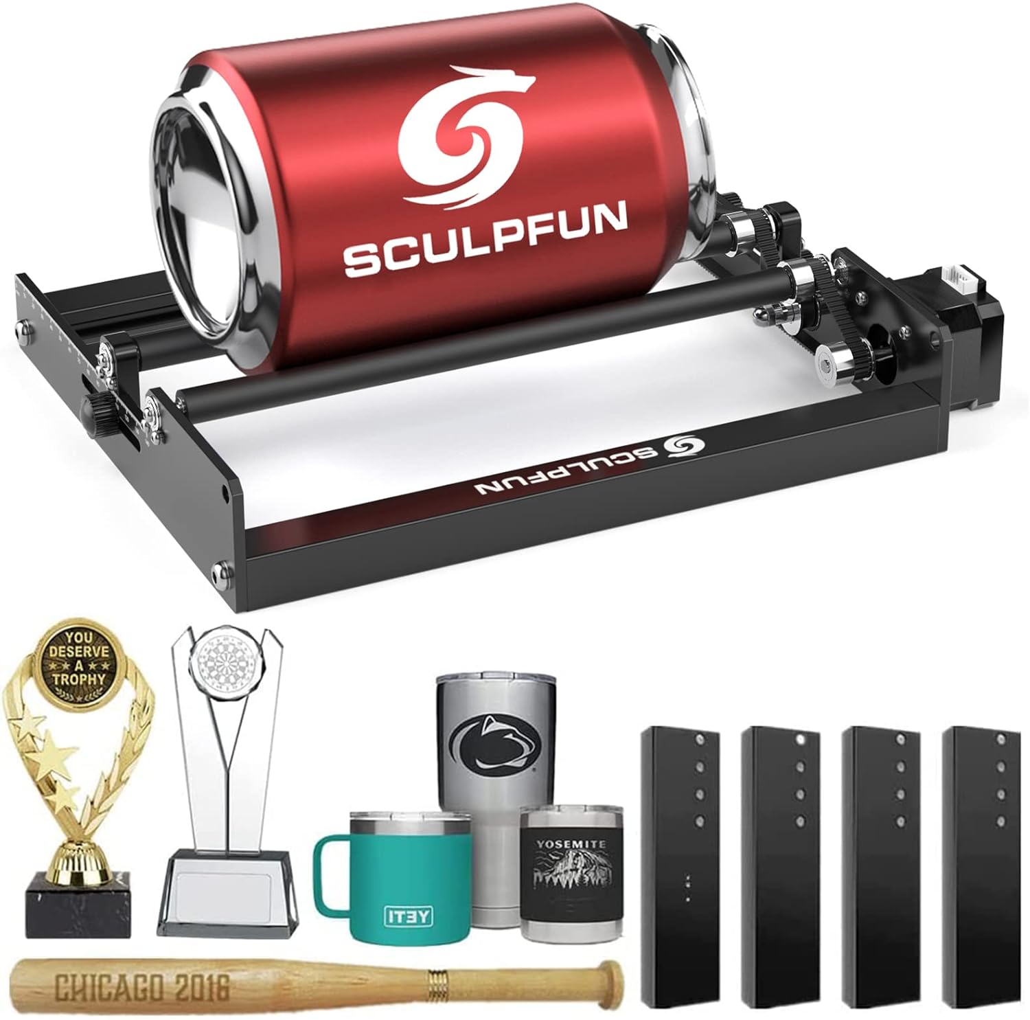 Rotary Axis Laser Engraver - SCULPFUN Rullo rotante laser Incisore laser