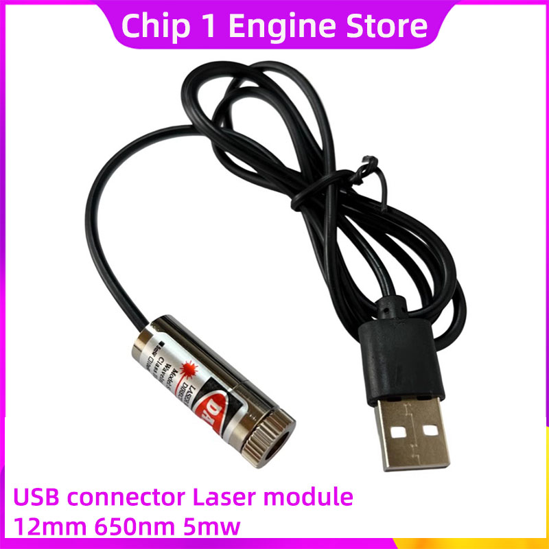 Industrial Grade Laser - Puntatore Laser in Rame 650nm USB,