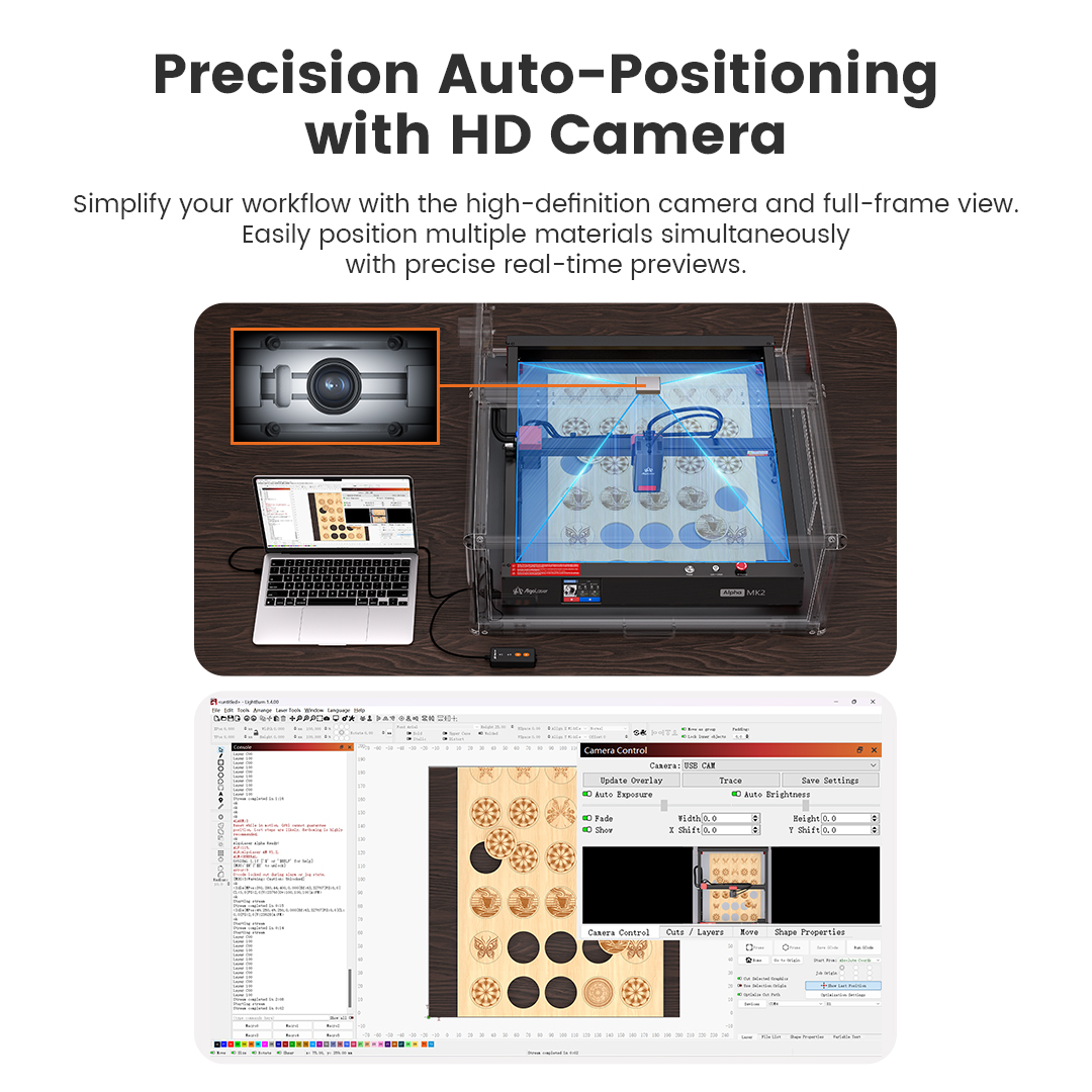 AlgoLaser Contenitore di Prote - Rotary Axis Laser Engraver recensione e prezzo