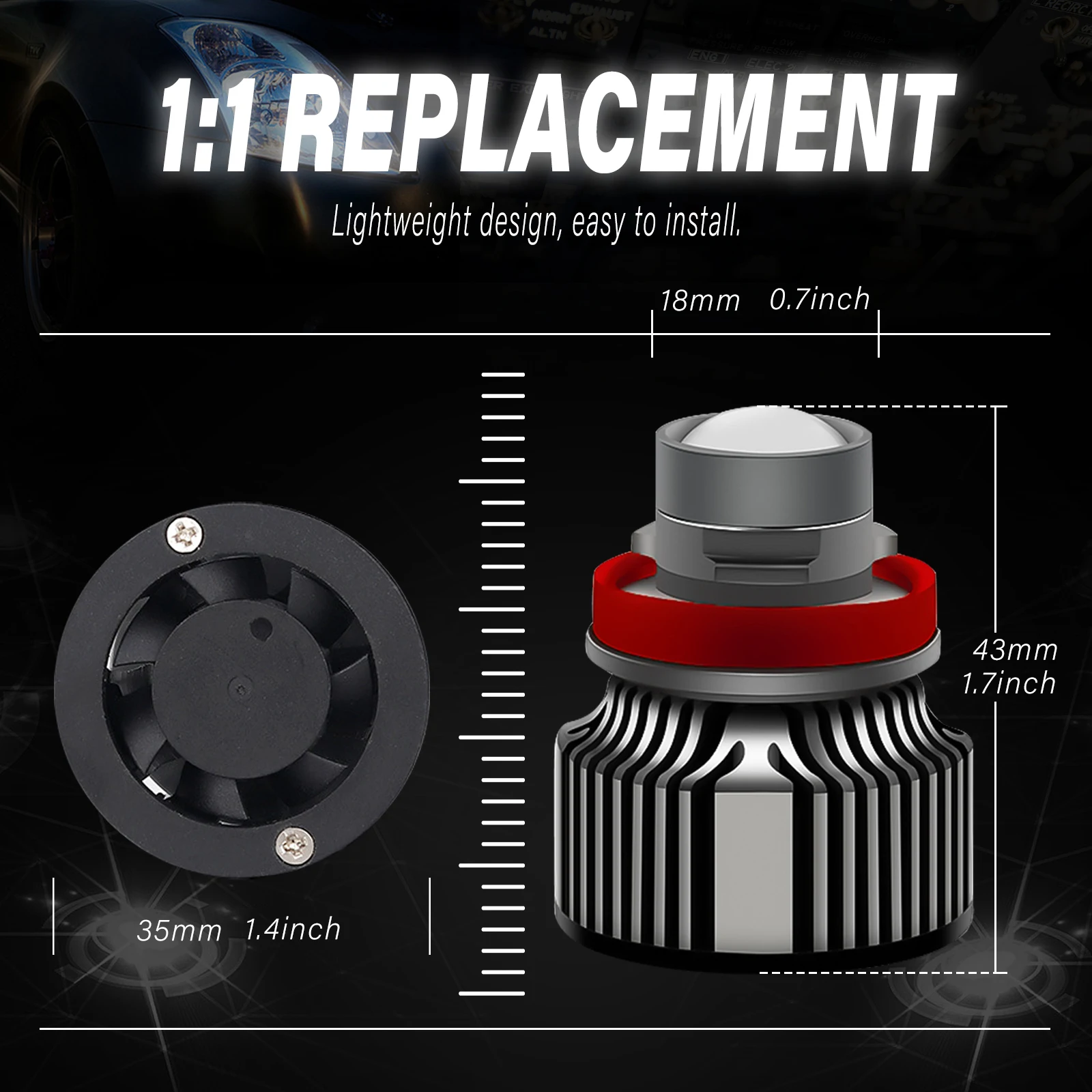 Lampadina LED H11 per Fendineb - Laser Focus Lens recensione e prezzo